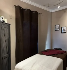 Sanitized clinical treatment area for patient safety.