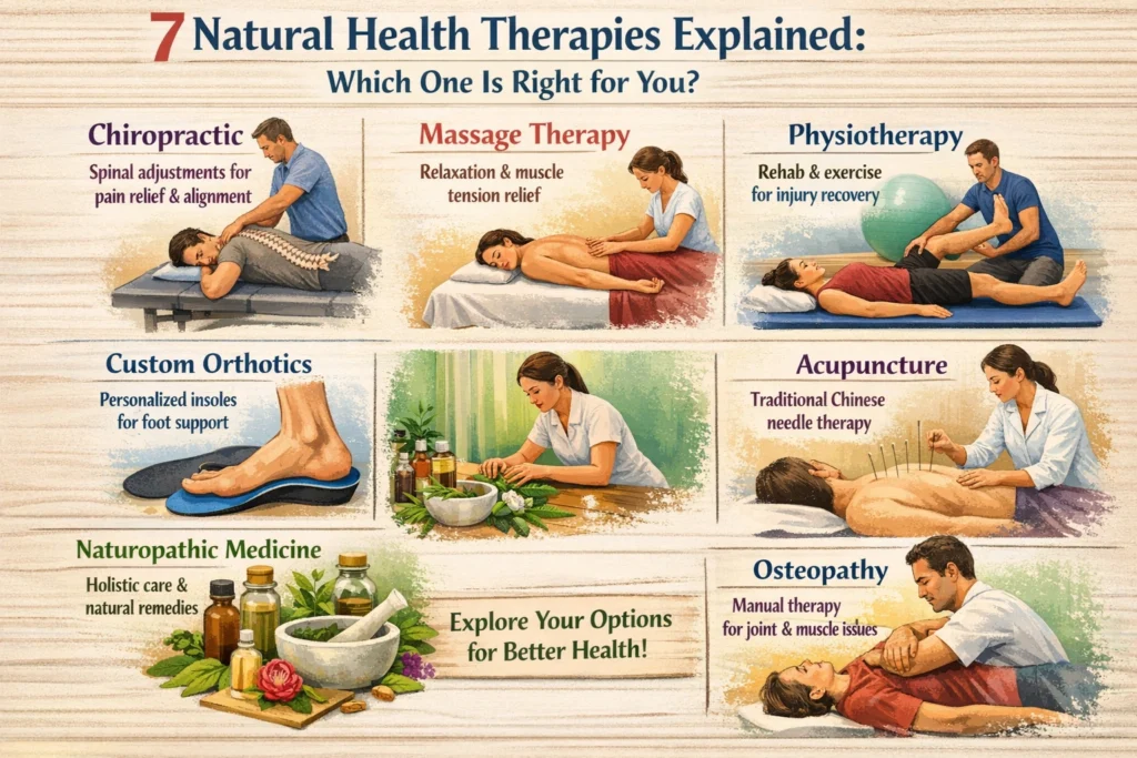 Natural health therapies for pain relief and wellness