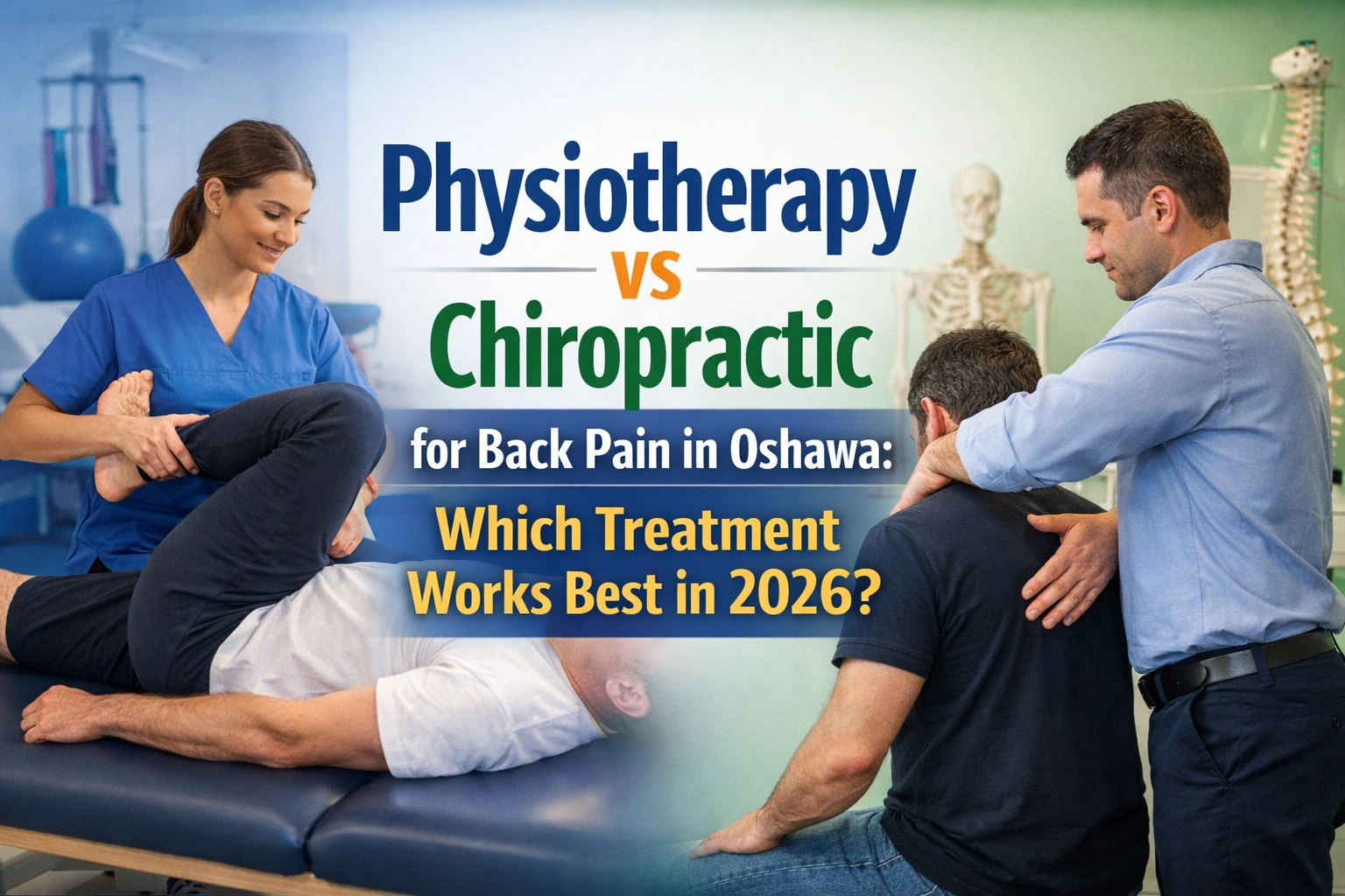 Physiotherapy vs Chiropractic for Back Pain in Oshawa