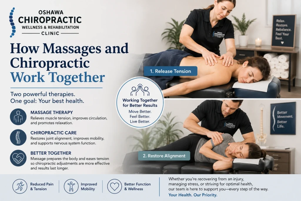 massages and chiropractic work together
